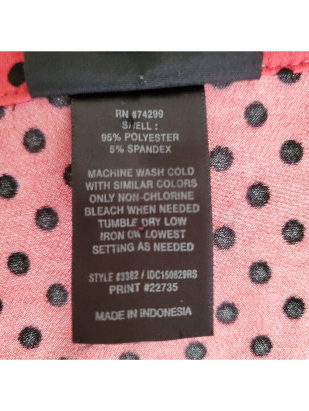 Enfocus Studio Women's Red Black Polka Dot High-Low Hem Shirt Dress Size 8 - Picture 7 of 9